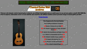 What Classicalguitarmidi.com website looks like in 2024 