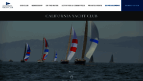 What Calyachtclub.com website looks like in 2024 