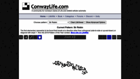 What Conwaylife.com website looks like in 2024 