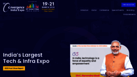What Convergenceindia.org website looks like in 2024 