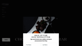 What Chop.ca website looked like in 2024 (1 year ago)