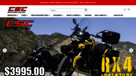 What Cscmotorcycles.com website looks like in 2024 