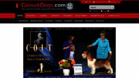 What Canuckdogs.com website looks like in 2024 