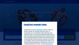 What Cheaptickets.de website looks like in 2024 