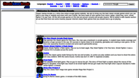 What Classicgamesarcade.com website looks like in 2024 