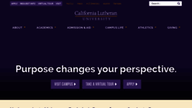 What Callutheran.edu website looks like in 2024 