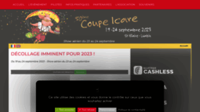 What Coupe-icare.org website looks like in 2024 