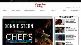 What Canadianliving.com website looks like in 2024 