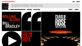 What Charlierose.com website looks like in 2024 