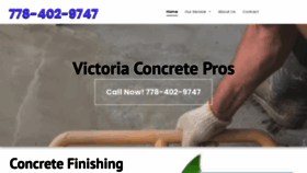 What Concretevictoria.net website looks like in 2024 
