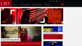 What Cio.de website looks like in 2024 