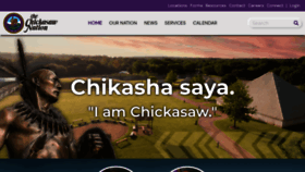 What Chickasaw.net website looks like in 2024 