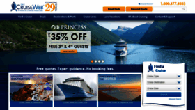 What Cruiseweb.com website looks like in 2024 