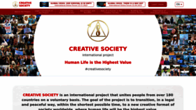 What Creativesociety.com website looks like in 2024 