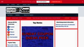 What Couponsinthenews.com website looks like in 2024 