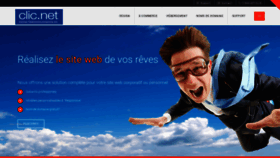 What Clic.net website looks like in 2024 