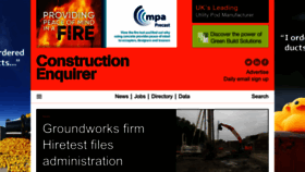 What Constructionenquirer.com website looks like in 2024 
