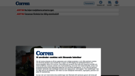 What Corren.se website looks like in 2024 
