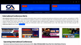 What Conferencealert.com website looks like in 2024 