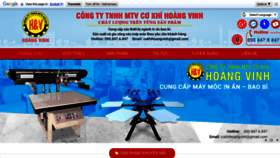 What Cokhihoangvinh.com website looks like in 2024 