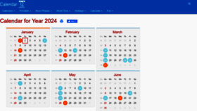 What Calendar-12.com website looks like in 2024 