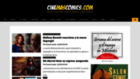 What Cinemascomics.com website looks like in 2024 