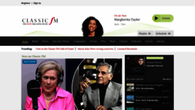 What Classicfm.co.uk website looks like in 2024 