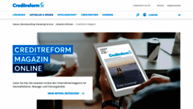 What Creditreform-magazin.de website looks like in 2024 