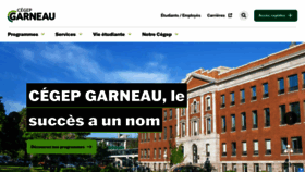 What Cegepgarneau.ca website looks like in 2024 