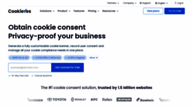 What Cookieyes.com website looks like in 2024 