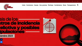 What Causaencomun.org.mx website looks like in 2024 