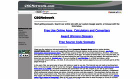 What Csgnetwork.com website looked like in 2024 (1 year ago)