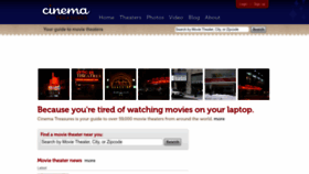 What Cinematreasures.org website looks like in 2024 