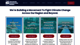 What Chesapeakeclimate.org website looks like in 2024 