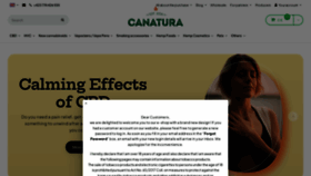 What Canatura.com website looks like in 2024 