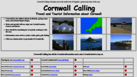 What Cornwall-calling.co.uk website looks like in 2024 
