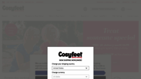 What Cosyfeet.com website looks like in 2024 