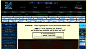 What Creationism.org website looks like in 2024 
