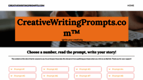 What Creativewritingprompts.com website looks like in 2024 