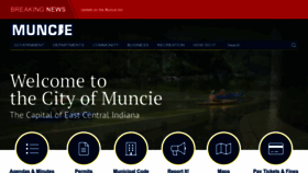 What Cityofmuncie.com website looks like in 2024 