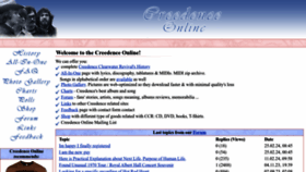 What Creedence-online.net website looks like in 2024 