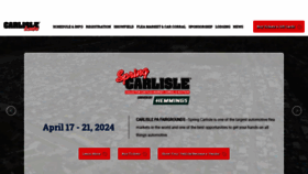 What Carsatcarlisle.com website looks like in 2024 