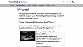 What Counsellingresource.com website looks like in 2024 