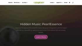 What Conspirare.org website looked like in 2024 (1 year ago)