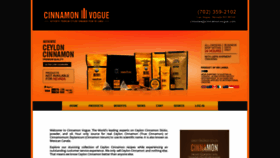 What Cinnamonvogue.com website looks like in 2024 