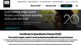 What Cqf.com website looks like in 2024 