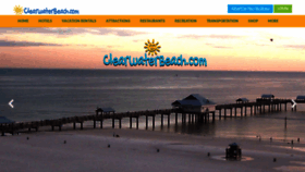 What Clearwaterbeach.com website looks like in 2024 