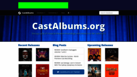 What Castalbums.org website looks like in 2024 