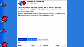 What Convert-jpg-to-pdf.net website looks like in 2024 