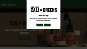 What Caligreens.co.uk website looks like in 2024 